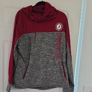 Alabama Crimson Tide Red and Gray Women's Hoodie